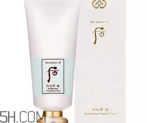 拱辰享雪洗面奶,小样whoo后拱辰享雪玉凝净透泡沫洁面膏