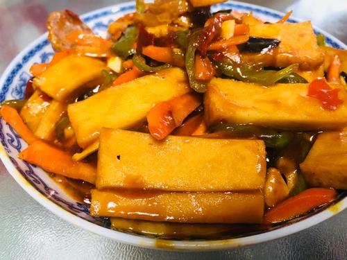 千页豆腐怎么做好吃的,鱼香千叶豆腐的做法