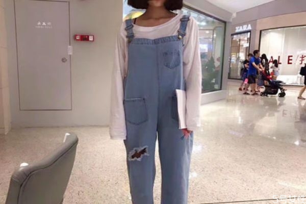 背带裤防掉肩小技巧,背带裤不掉肩妙招图片