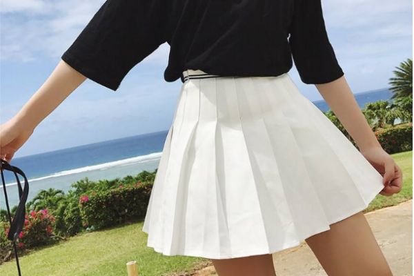 高腰短裙搭配什么上衣,高腰半身长裙搭配图片