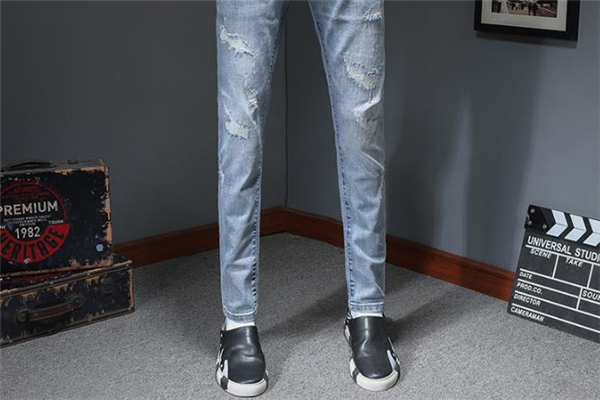 复古浅蓝色牛仔裤图片,复古蓝色牛仔裤