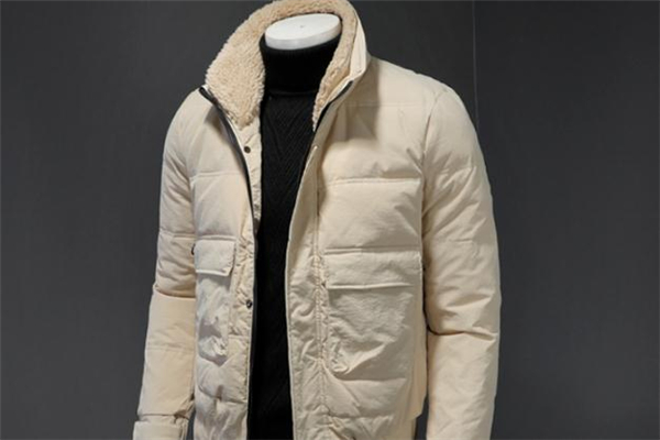 羊毛衫羽绒服,羊羔毛领羽绒服