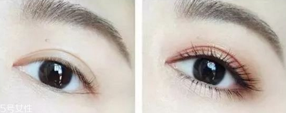 金棕色眼影的画法,棕色眼影怎么画