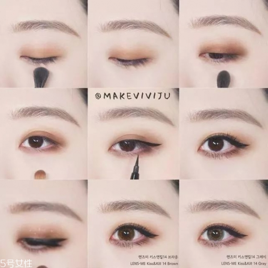 大眼妆的画法步骤图,眼妆的画法步骤图片