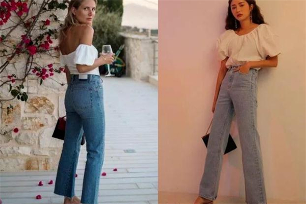 短上衣搭配牛仔裤,短上衣搭配牛仔裤再套上外套