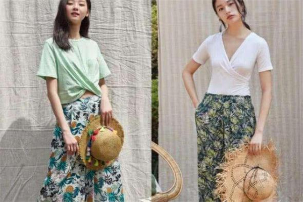 度假风服装,系列风长裤