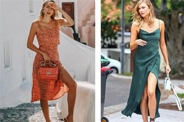 吊带开叉连衣裙配什么外套,吊带开叉连衣裙怎么搭配