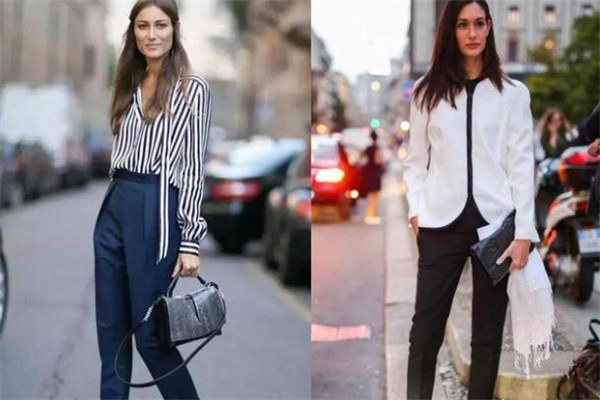 烟管裤搭配衬衫,烟管裤搭配什么衣服