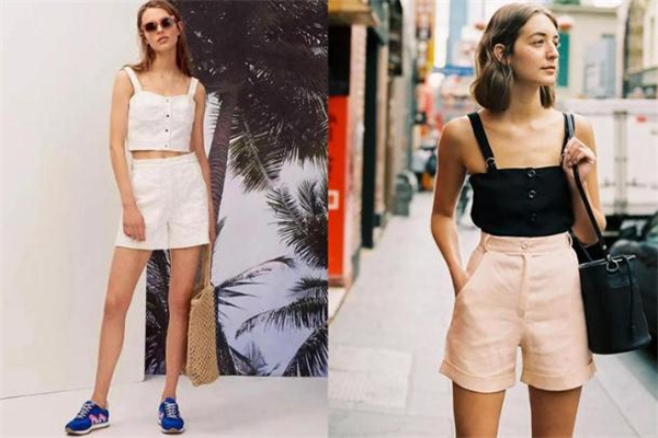 百慕大短裤怎么搭配,女士百慕大短裤