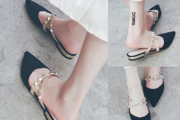 黑色穆勒拖鞋搭配图片,黑色穆勒鞋搭配图片