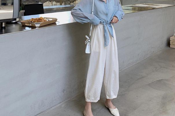 棉麻九分裤女,棉麻九分裤