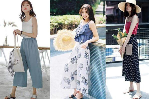 吊带搭配阔腿裤图片,吊带搭配阔腿裤