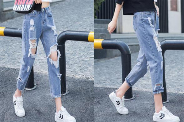 破洞牛仔裤款式图,破洞牛仔裤女款图片