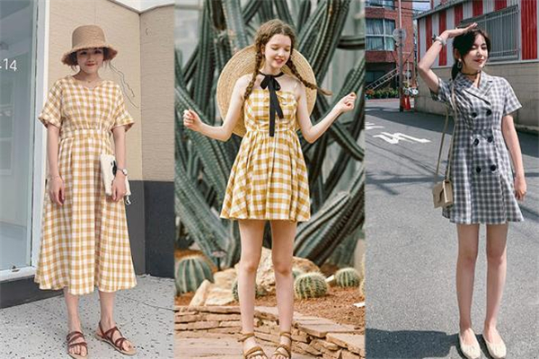 格子连衣裙搭配什么外套好看,格子连衣裙适合什么年龄穿