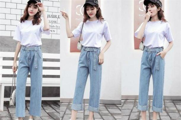 白t恤配蓝色裤子,蓝色t恤配什么裤子