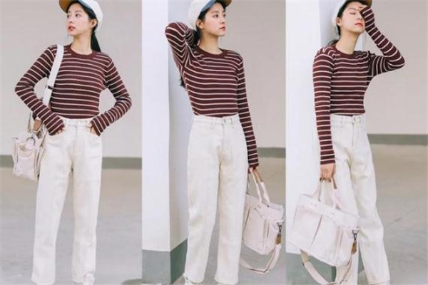 白色直筒裤配什么颜色上衣,白色的直筒裤可以搭配什么衣服