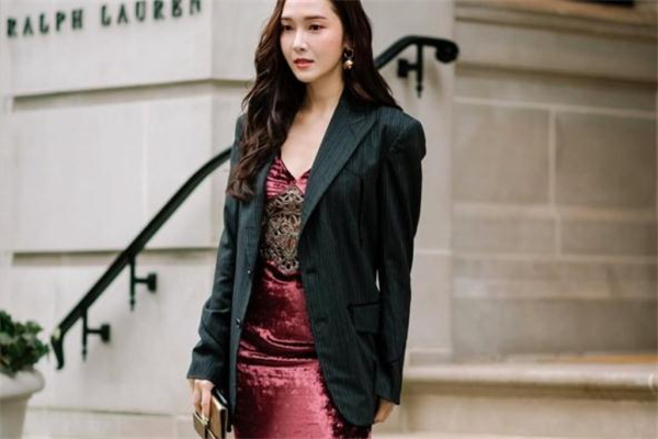 西装连衣裙穿搭,西装连衣裙搭配图片