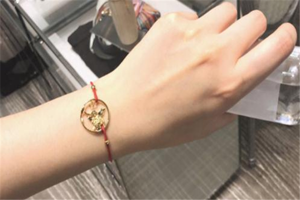 新年红绳手链,dior红绳手链