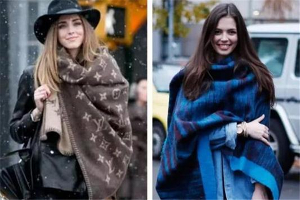 披肩各种围法,开叉披肩围法