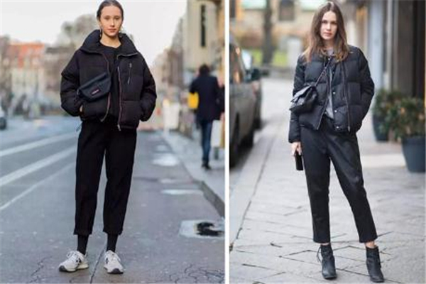 锥形裤配什么上衣,面包服搭配裤子