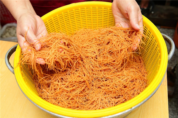 红面线是什么做的,面粉袋子怎么解