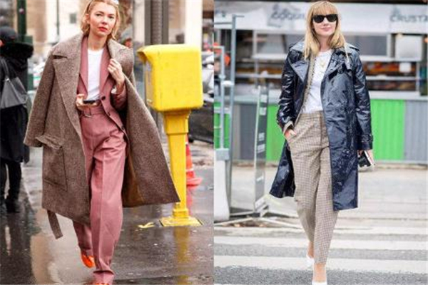 大衣搭配西装套装穿搭,西装领大衣的款式介绍