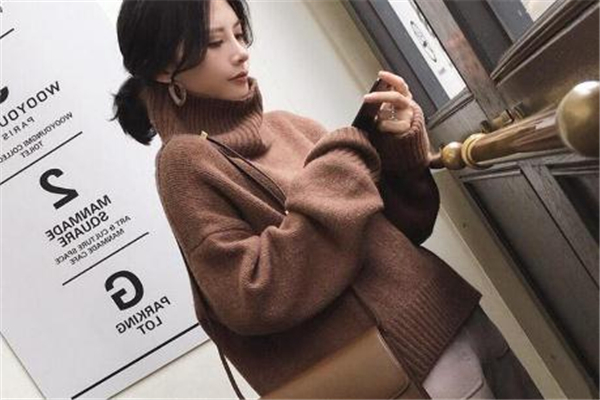 高领羊毛衫,羊毛高领毛衣