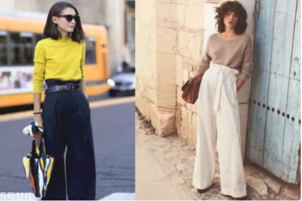 毛衣阔腿裤的搭配,阔腿裤配什么毛衣好看图片