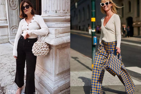 女士v领毛衣里面怎么搭配,v型领毛衣如何搭配