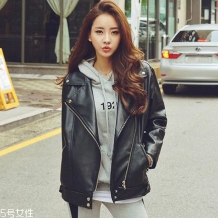 女士皮衣穿搭图片,中长款皮衣搭配图片女