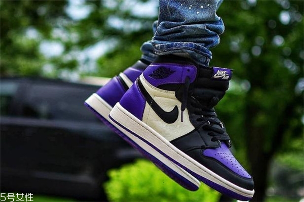 aj1低帮黑紫脚趾,aj1白紫脚趾