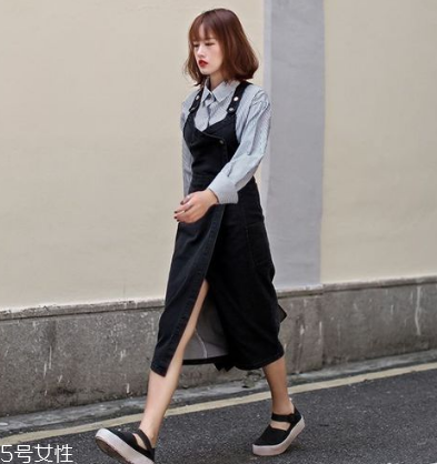 卡其色背带裙搭配图片,背带裙搭配图片女