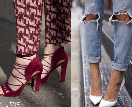 尖头鞋和圆头鞋哪个显腿细,高跟鞋腿型