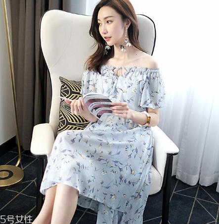 一字领荷叶边上衣,一字领荷叶边连衣裙