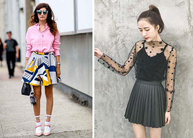 百褶连衣短裙,百褶裙的褶皱