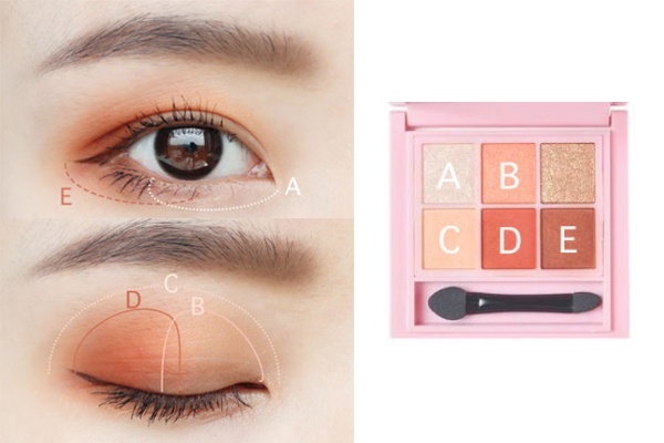 稚优泉四色眼影教程,稚优泉十色眼影02画法
