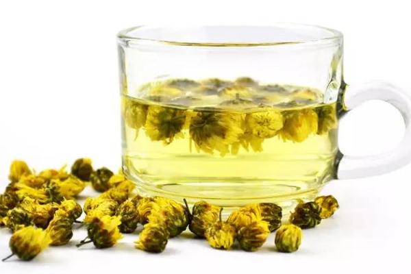 菊花茶为什么是绿色的,菊花茶中的菊花变绿色