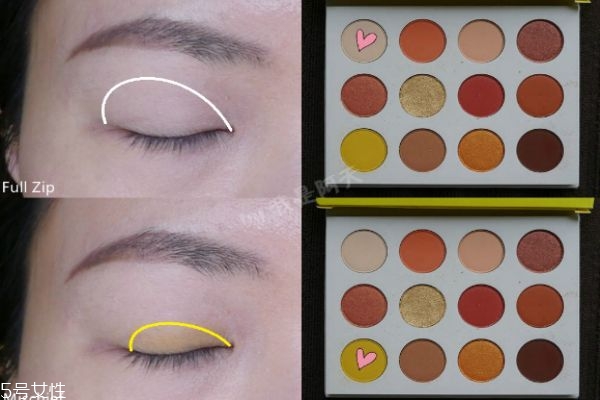 colourpop眼影教程视频,colourpop眼影教程日落