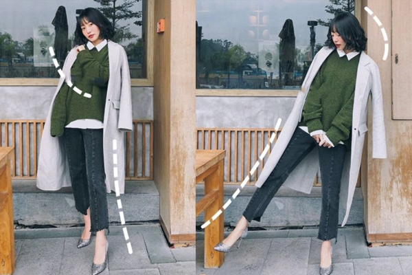 怎么拍显腿长腿瘦,拍照怎样显腿长