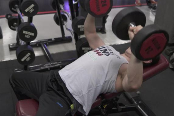 哑铃平板卧推练哪里的肌肉,平板哑铃卧推练什么位置