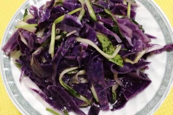 紫甘蓝怎么做,紫甘蓝沙拉