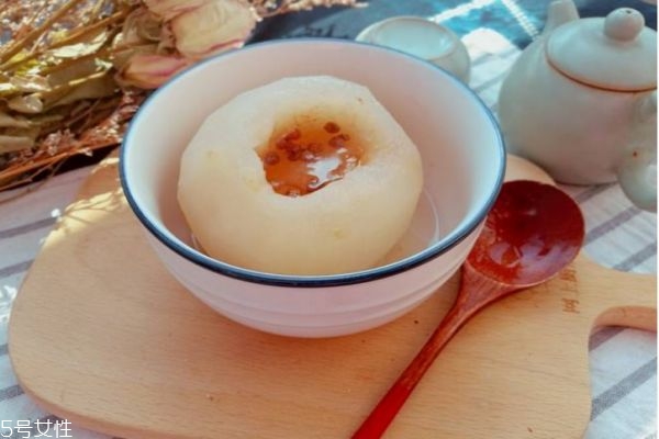 花椒炖梨治咳嗽吗,花椒炖梨止咳的做法窍门