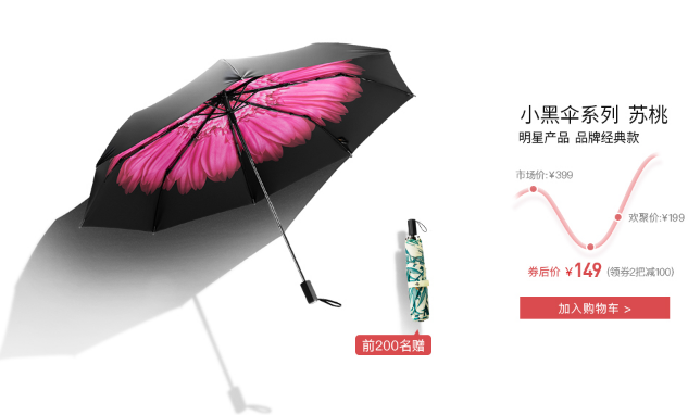 蕉下小黑伞价格,蕉下小黑伞价格是多少