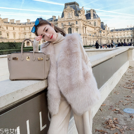 皮草马甲款式图,中款皮草马甲搭配图片