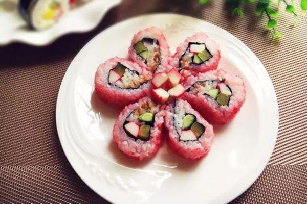 樱花寿司怎么做粉色,樱花寿司怎么做