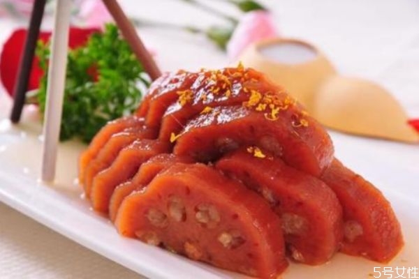 莲藕糯米的做法,红糖糯米莲藕的制作方法和材料