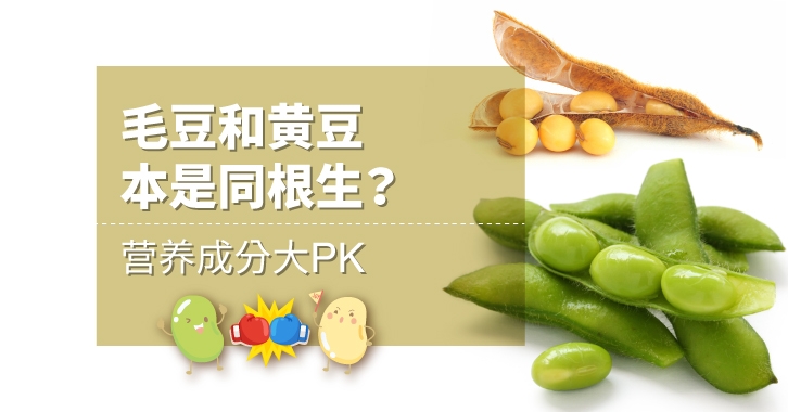 毛豆和黄豆一样吗?,毛豆和黄豆一样吗?营养功效告诉你!