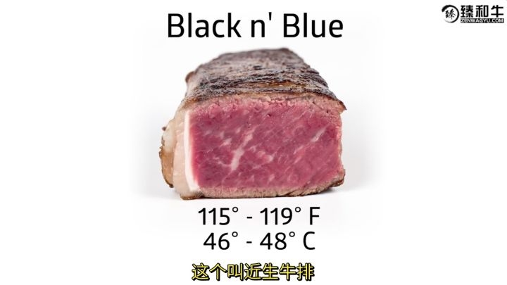 牛排内部温度对应熟度,牛排成熟度温度