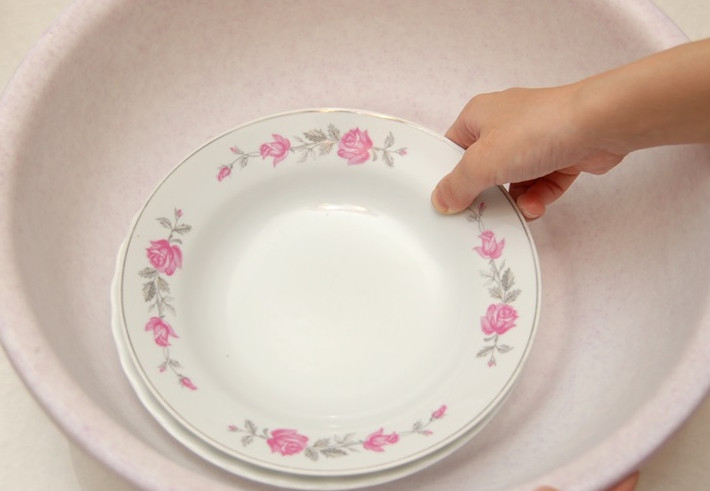 新盘碗使用前