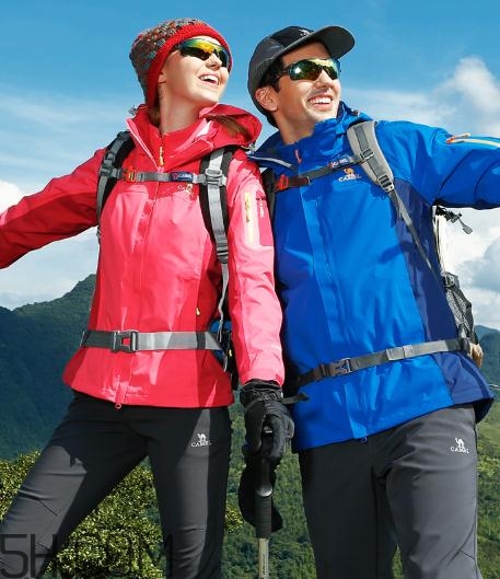 正宗骆驼牌冲锋衣男款,骆驼男款三合一冲锋衣